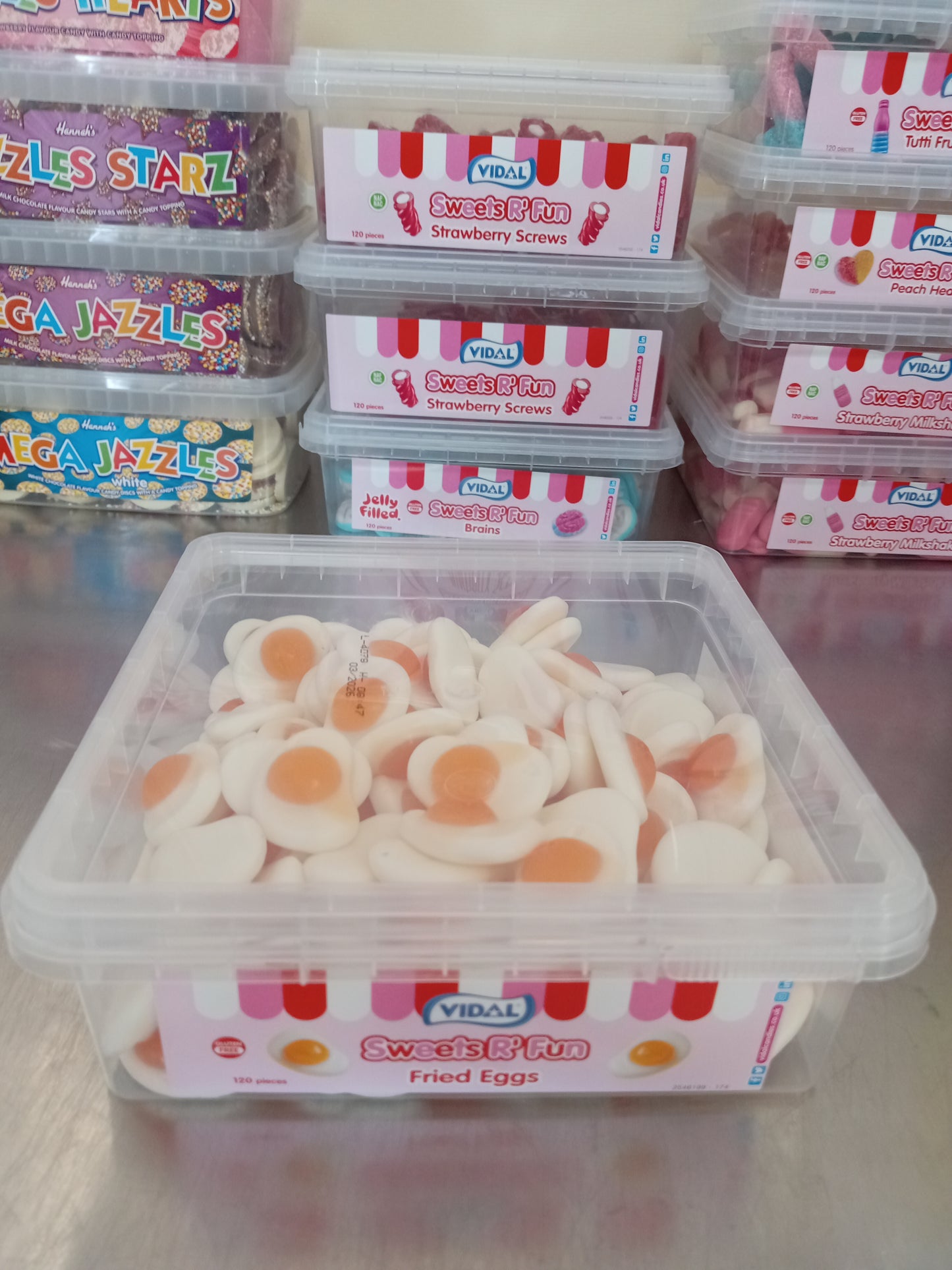 Box fried eggs sweets